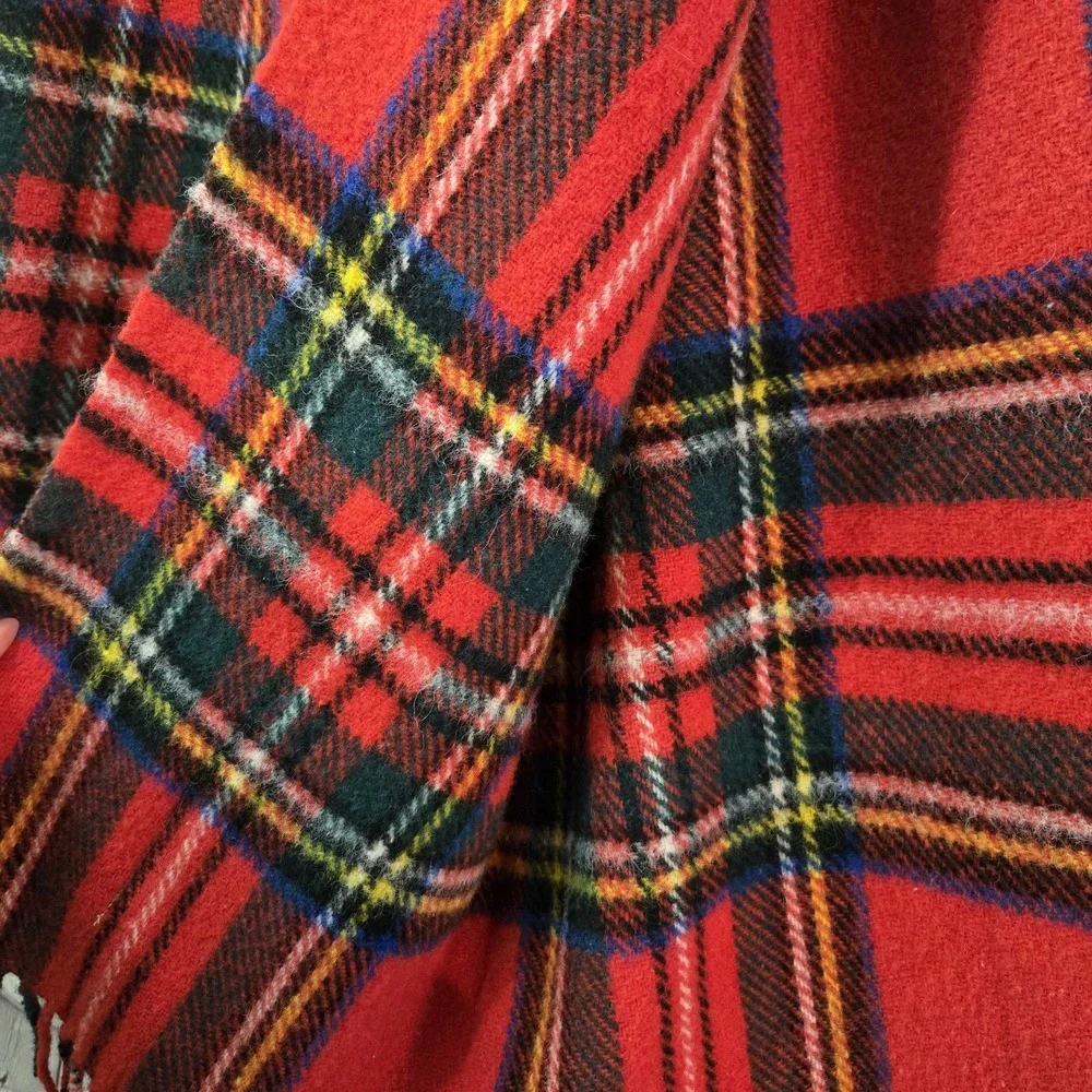 VGT Highland Homes Industries Wool Tartan Plaid 62x57 Made In Scotland Throw